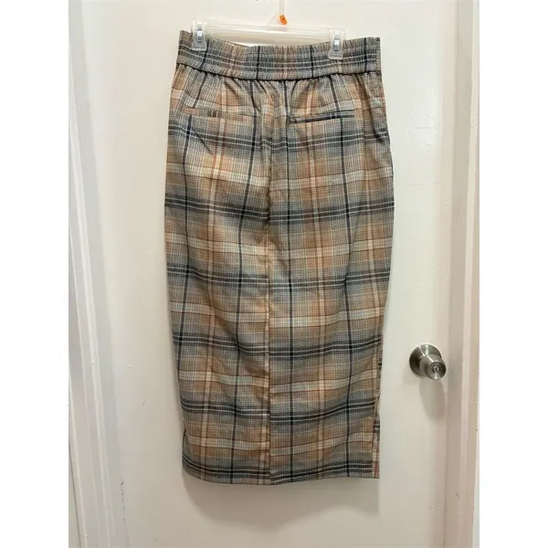 Urban Outfitters Plaid High Waisted Midi Skirt‎ Women's Size L G - Image 5