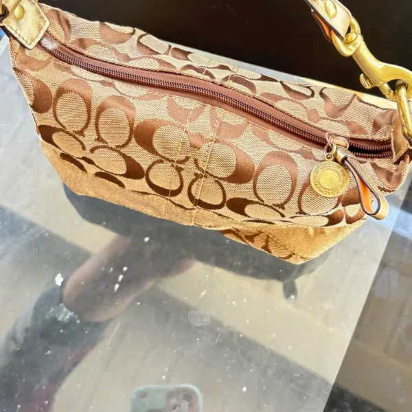 Coach Brown and Tan Women's Vintage Bag - Image 12