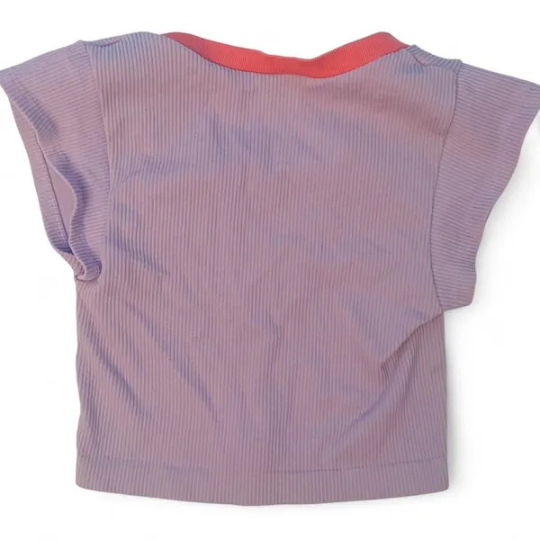 Out From Under Urban Outfitters Lavender Purple Cherry Ribbed Seamless Crop Top XS/S - Image 3