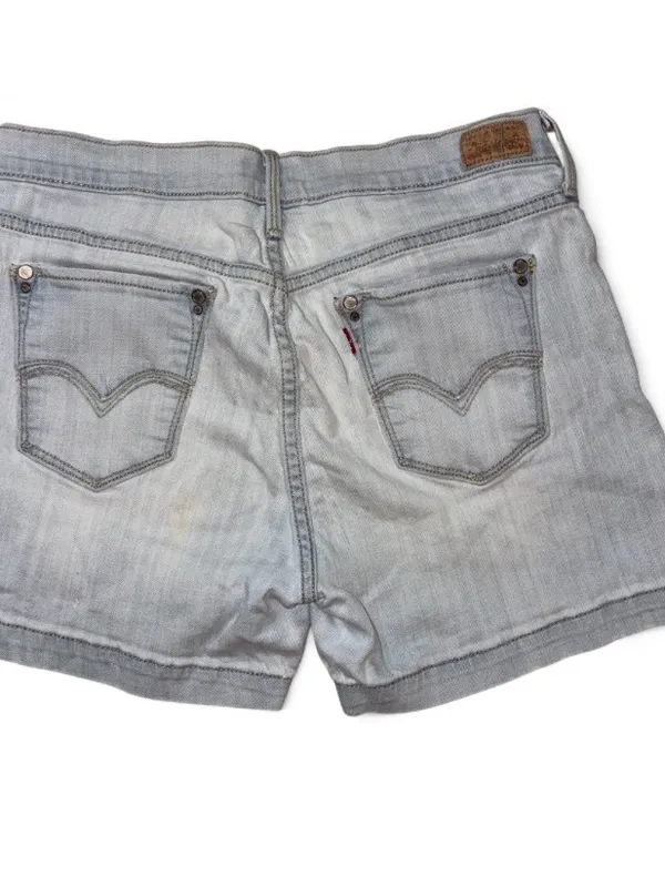 Levi's Light Blue Denim Jean Shorts - Image 3