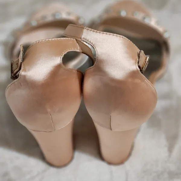 Worthington Satin pink embellished heels - Image 5