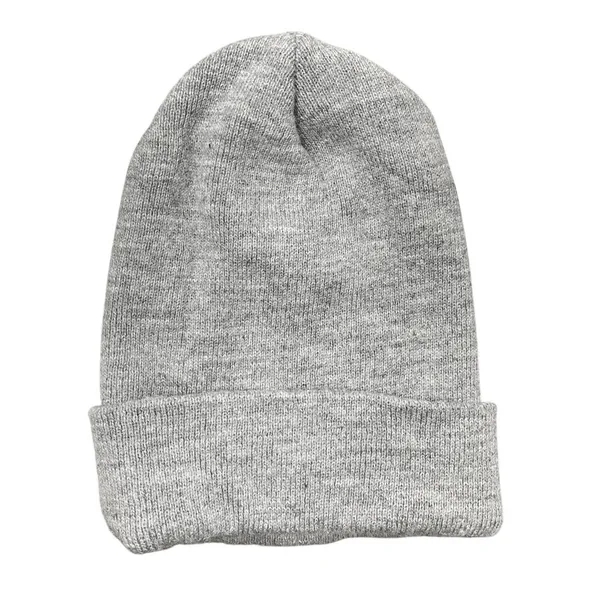 Carhartt Women's Gray Rib Knit Cuffed Snow Winter Bonnet Beanie Hat One Size - Image 2