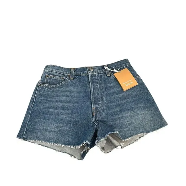 Reformation Dixie High rise Jean Shorts Iskar Wash NWT 26 - Image 3
