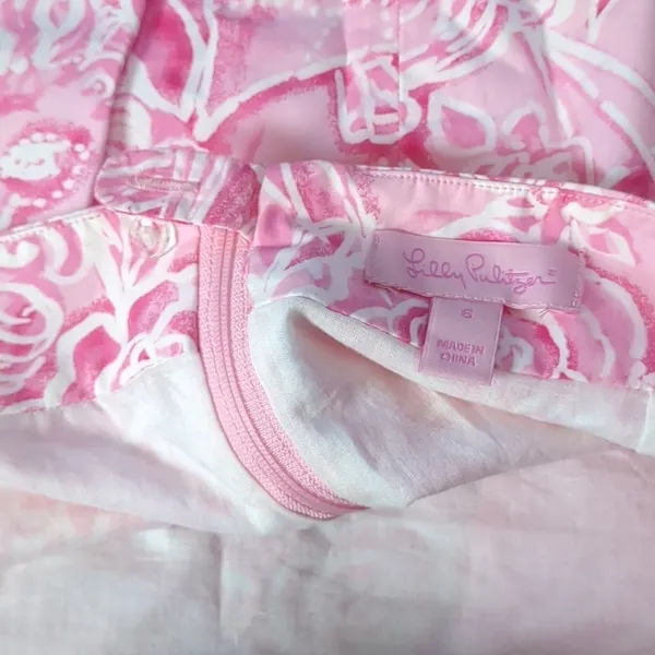 LILLY Pulitzer pink floral skirt size 6 - Image 9