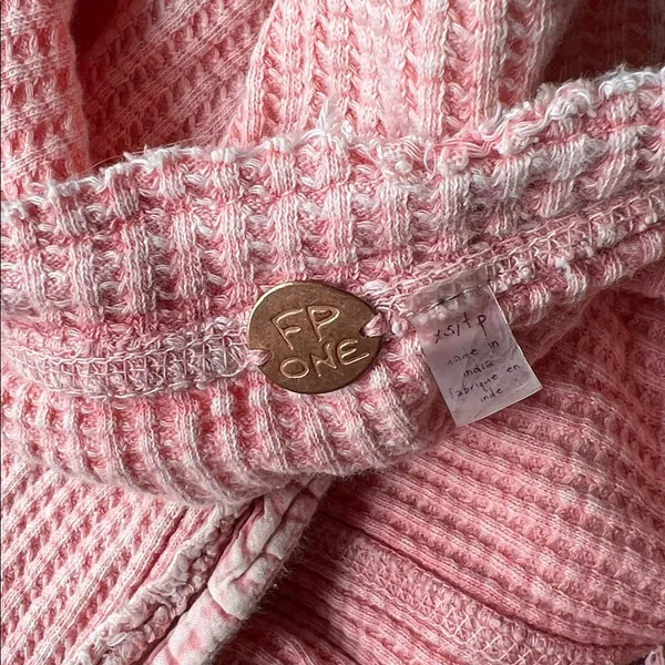 Free People FP One Colt Pink Thermal Top XS - Image 4