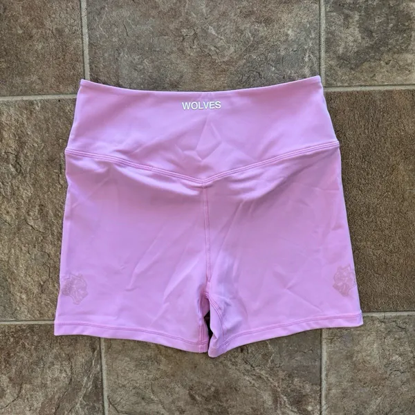Darc Sport Wolves Forever IYKYK Wolves Pearl Shorts Pink Pearl Size Medium - Image 5
