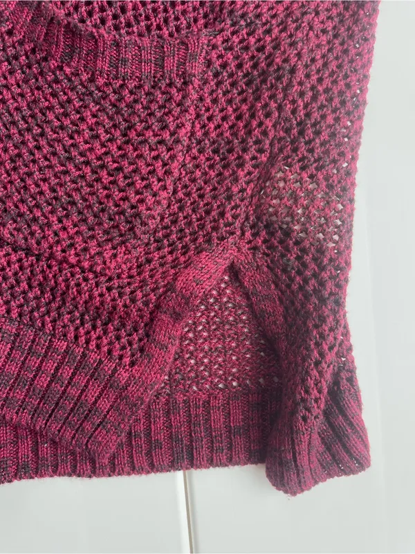 90’s Style Mudd Open Face Knit Long Cardigan, Size S - Image 3