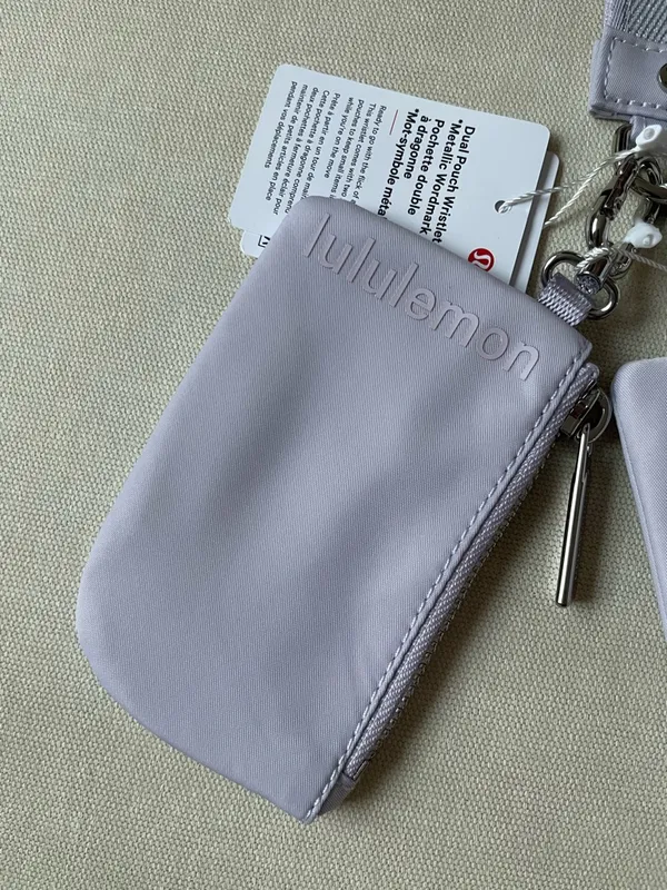 Lululemon Dual Pouch Wristlet *Metallic Wordmark - Faint Lavender - Image 3