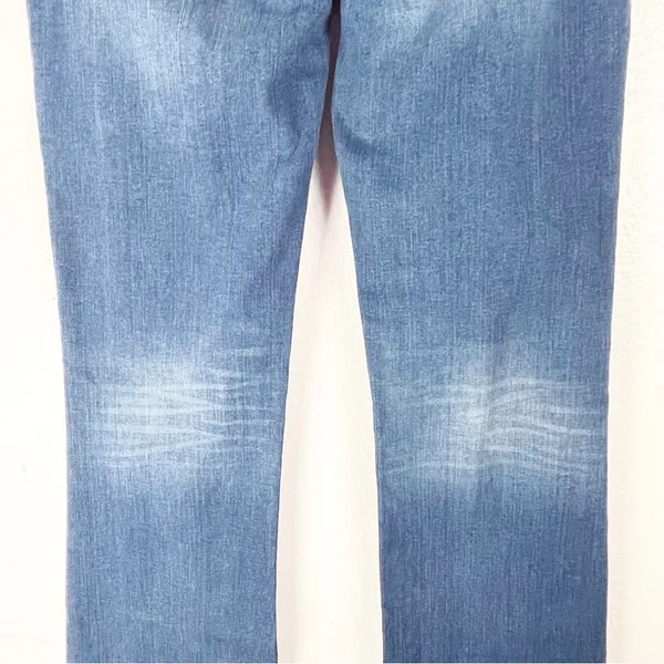 WRANGLER Blue Denim Pockets Distressed Bootcut Jeans 10 Rodeo Cowgirl Festival - Image 12