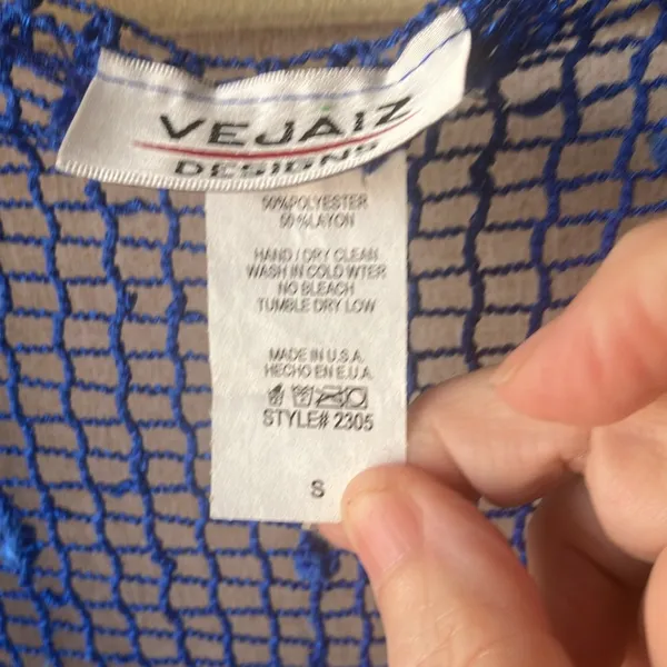 VEJA FINAL MARKDOWN Blue Mesh Top small - Image 2
