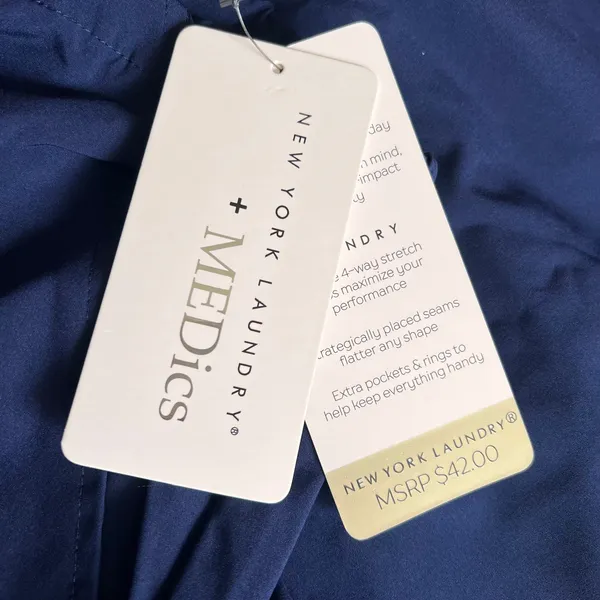 New York Laundry Medics Navy Jogger Scrub Pants, S - Image 4