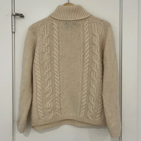 J.Crew 100% Wool Cable Knit Sweater - Image 6