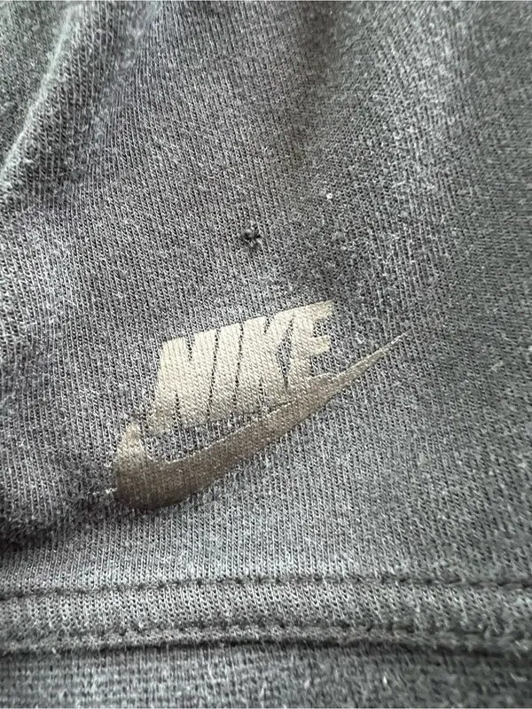 Nike Black Full Zip Hoodie Women’s XL Distressed Worn - Image 5
