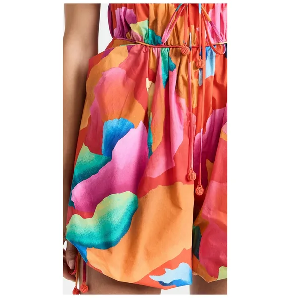 FARM Rio Ombre Chita Red Romper Size XS - Image 5