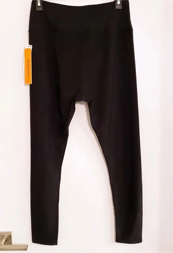 | Athletic Ribbed Leggings Large - Image 4