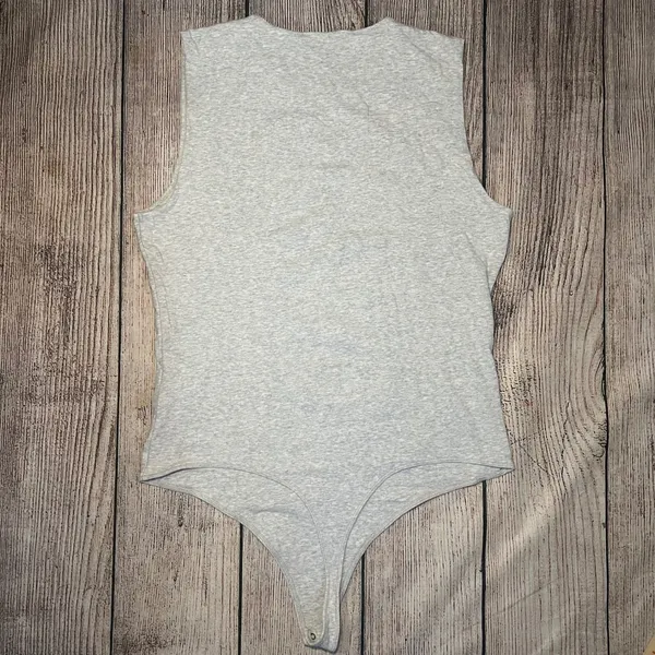 Abercrombie & Fitch‎ Soft A & F Collection Gray Bodysuit Tank Womens XXL Casual - Image 5