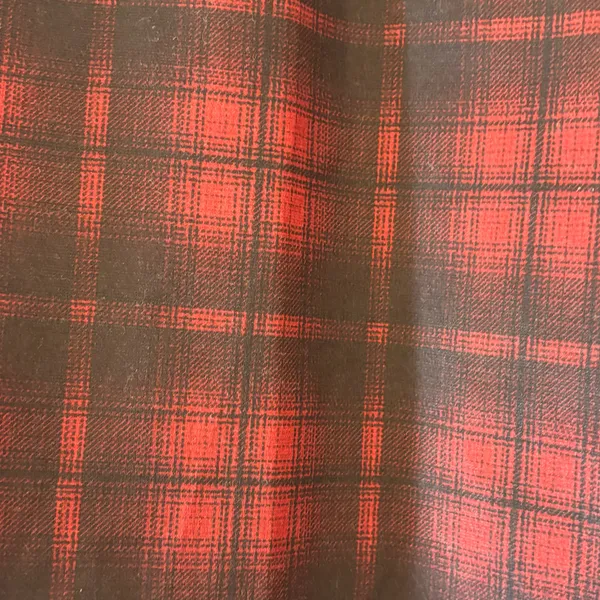Maurices Red Black Mini Skirt 19” long Plaid Faux Pockets Back - Image 4