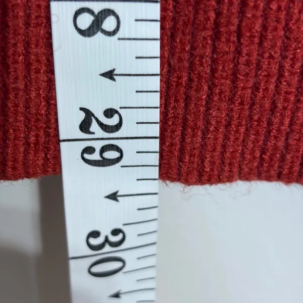 Free People Ottoman‎ Slouchy Tunic Sweater Red Turtleneck Ribbed Knit OB816580 S - Image 7