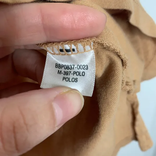 Big Bud Press Camel Brown Polo Shirt Cotton Short Sleeve Top Womens Small - Image 10