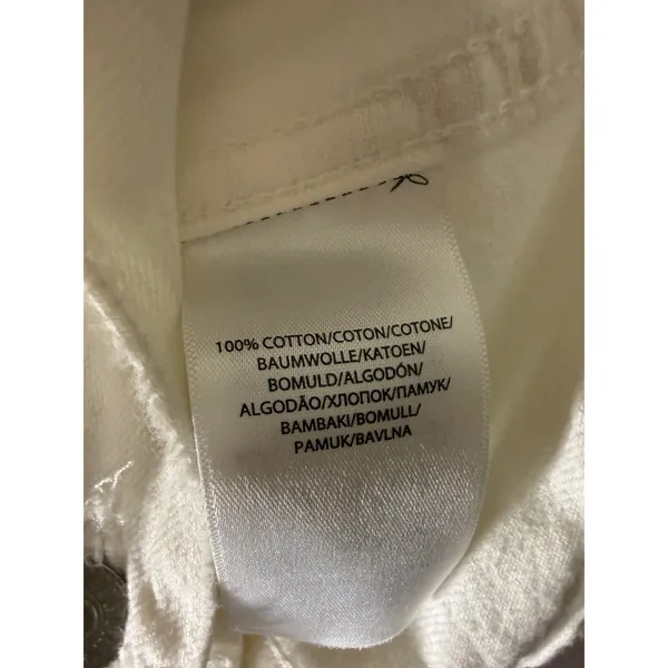 Polo‎ Ralph Lauren white distressed patch on sleeve jean jacket size small - Image 5