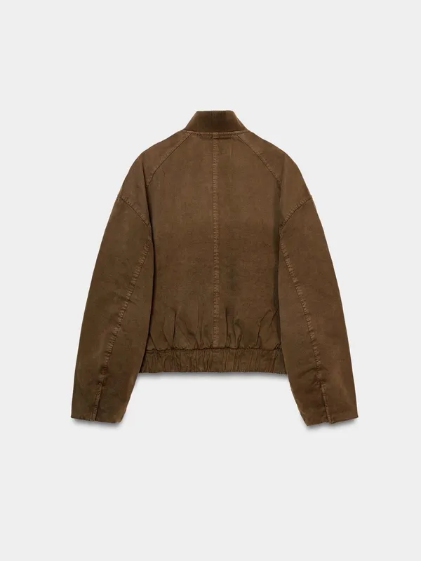 NWT ZARA PADDED BOMBER JACKET SIZE S - Image 4