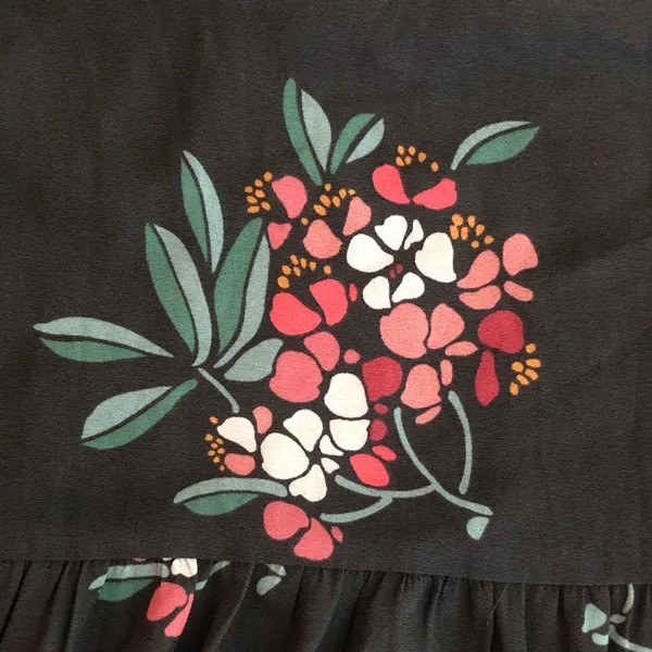 LOFT size 10 Floral Tiered Skirt - Image 3
