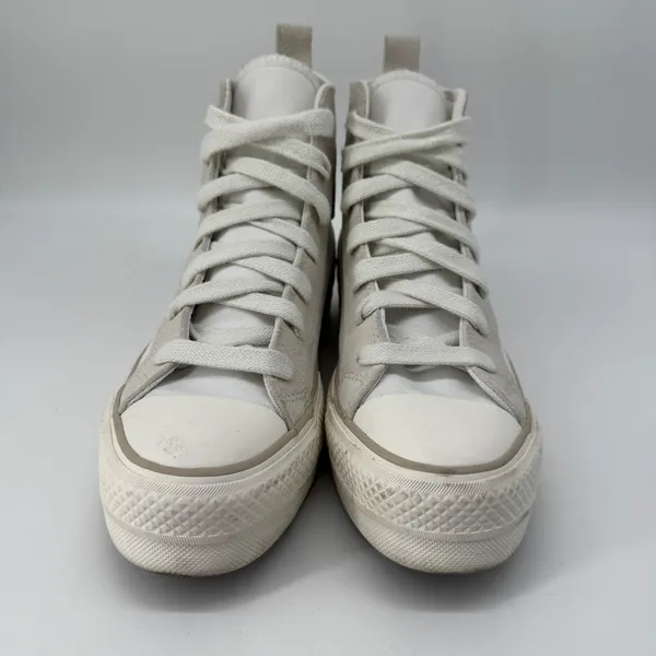 Converse Chuck Taylor All Star Lift High Top Womens 8 Canvas Suede Neutral Clean - Image 2