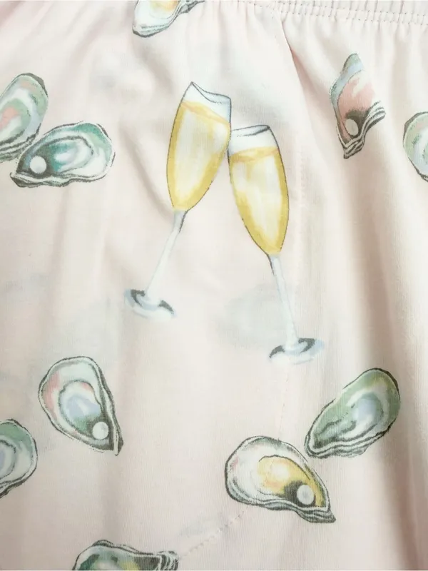 BedHead PJs X Anthropologie Classic Jersey 2 Piece Pajama Set Oysters Champagne - Image 14