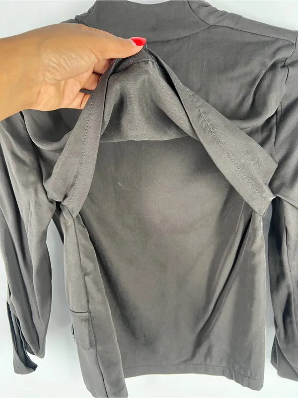 H&M Divided NWT Draped Moto‎ Zip Jacket Size - Image 7