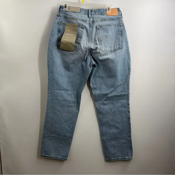 Everlane Curvy 90s Cheeky Straight Jeans 30 NWT High Rise Sunbleached Blue - Image 3