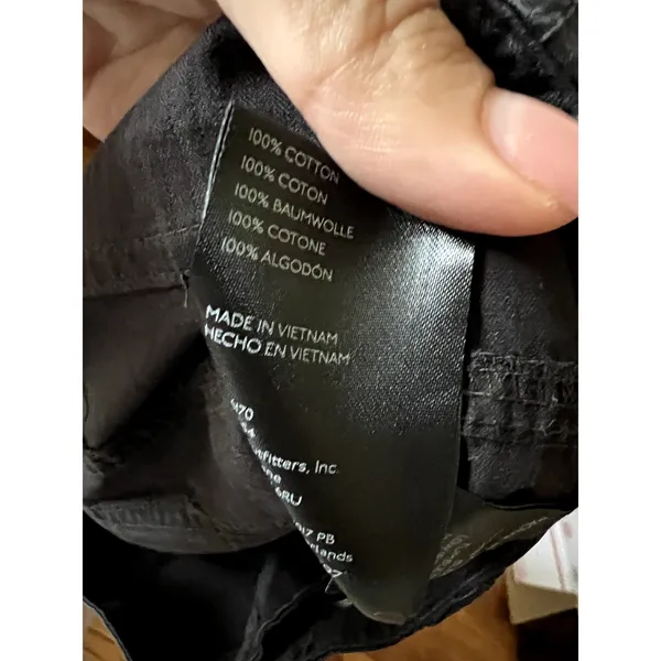 Free People black cargo pants Size 4 100% cotton DR - Image 6