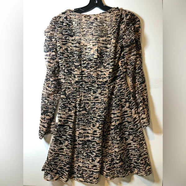 Zara *NWT* Leopard Print mini dress - Image 3