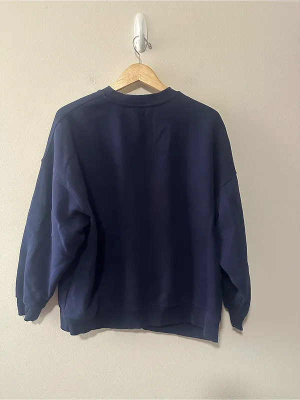 L*SPACE x Anthropologie SUDADERA LEGEND crewneck sweatshirt navy 1999 size M - Image 4