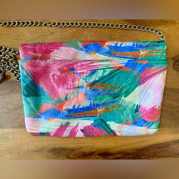 HOBO Multi Colored Crossbody Handbag With Removable Chain Strap - Image 8