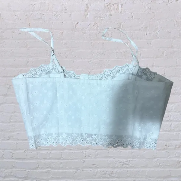 S110 Elegant White Lace Camisole Top - Image 3