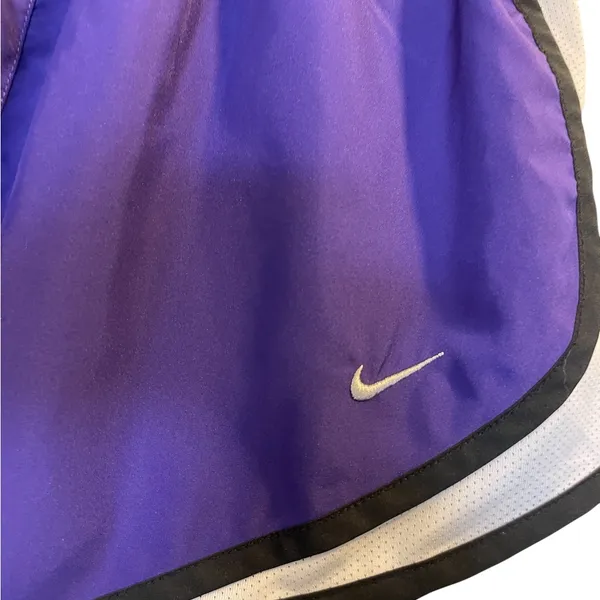 NIKE Dri-Fit Purple/White Brief-Lined Athletic Running Shorts - Size Medium - Image 3