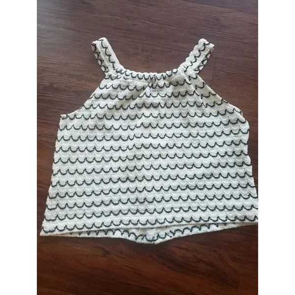Madewell Cream Textured Tank Size S - Image 3