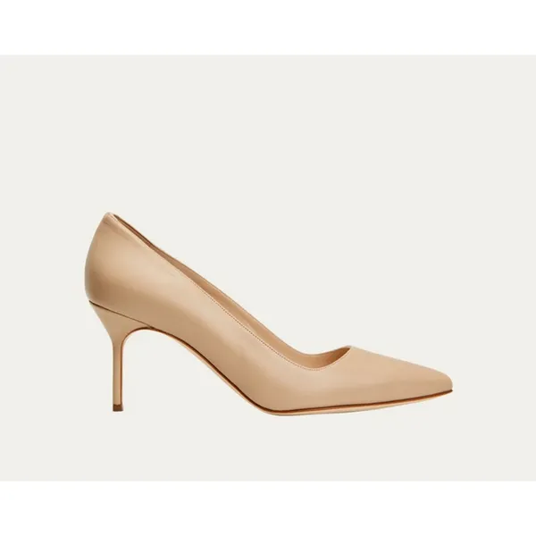 Manolo Blahnik BB 70mm Lambskin Stiletto Pumps Size‎ 39 895$ - Image 2