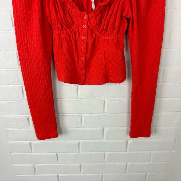 Free People Ladybug Knit Long Sleeve Top Size S - Image 7