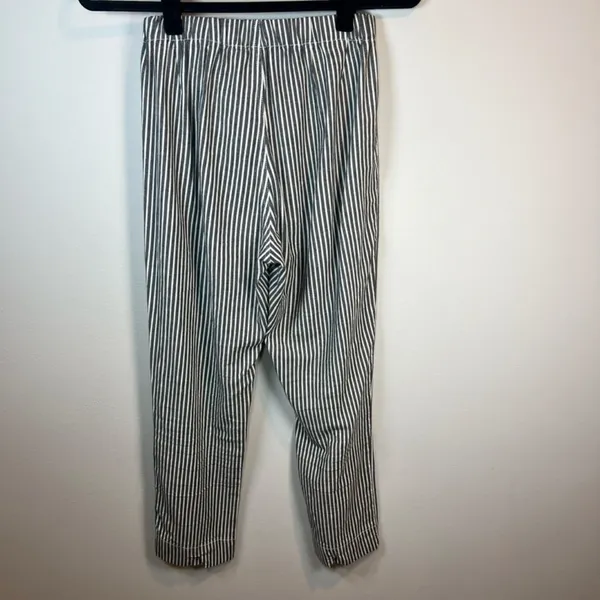 Brandy Melville John Galt Tilden Pants Black White Stripe High Rise School Small - Image 8