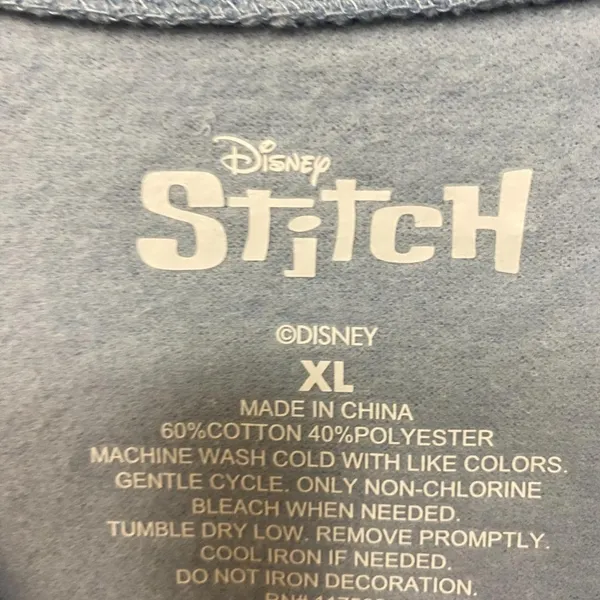 Stitch Enjoy All the Little Things Disney Movie Crewneck XL - Image 4