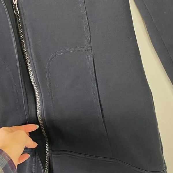 Cabi Around the Clock Black Zip Mandarin Collar Zip Blazer Jacket #5480 Size S - Image 3