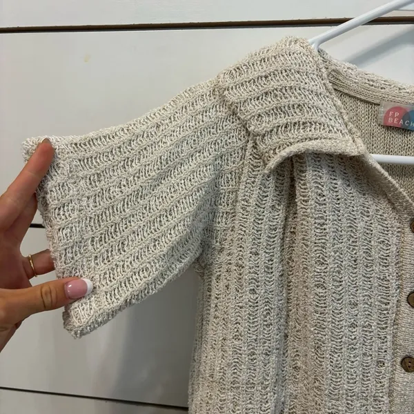 Free People Beach Rita Sweater Cream - Image 5
