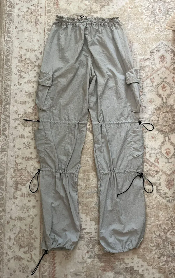 Baby Blue Parachute Pants - Image 2