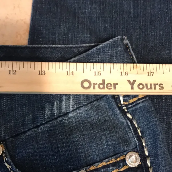 Seven7‎ dark wash skinny denim jeans size 10 ladies cute festival - Image 8