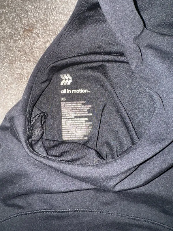 All in motion XS black athletic tank top - Image 3