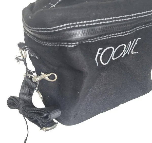 Rae Dunn NWT "Foodie" Lunch Tote With Utensil Case Insulated Adjustable Strap - Image 5