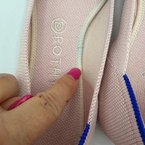 Rothy’s The Point Pink Blush Size‎ 9 Ballet Flats Comfort Washable Luxe Chic - Image 3