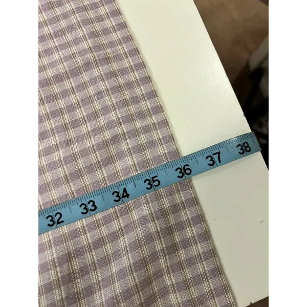 Deadstock 90s Purple Gingham USA Made Rayon Midi Skirt Size 16 Susan Bristol - Image 7