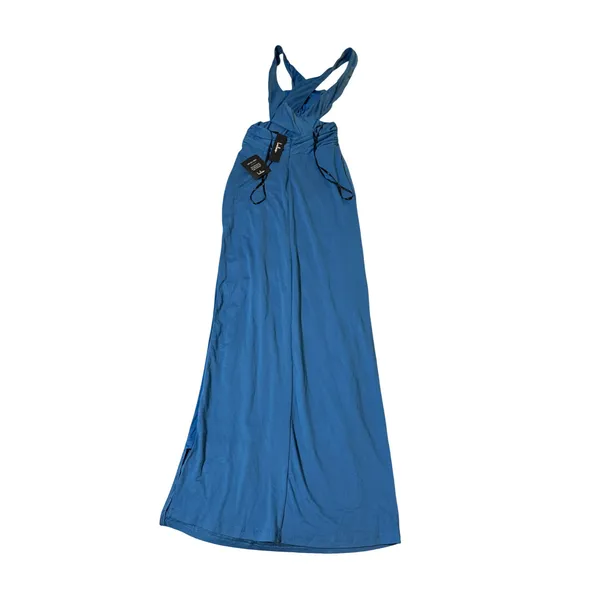 NWT Lulus Size XS Alexandria Turquoise Backless Column Maxi Dress Blue - Image 3
